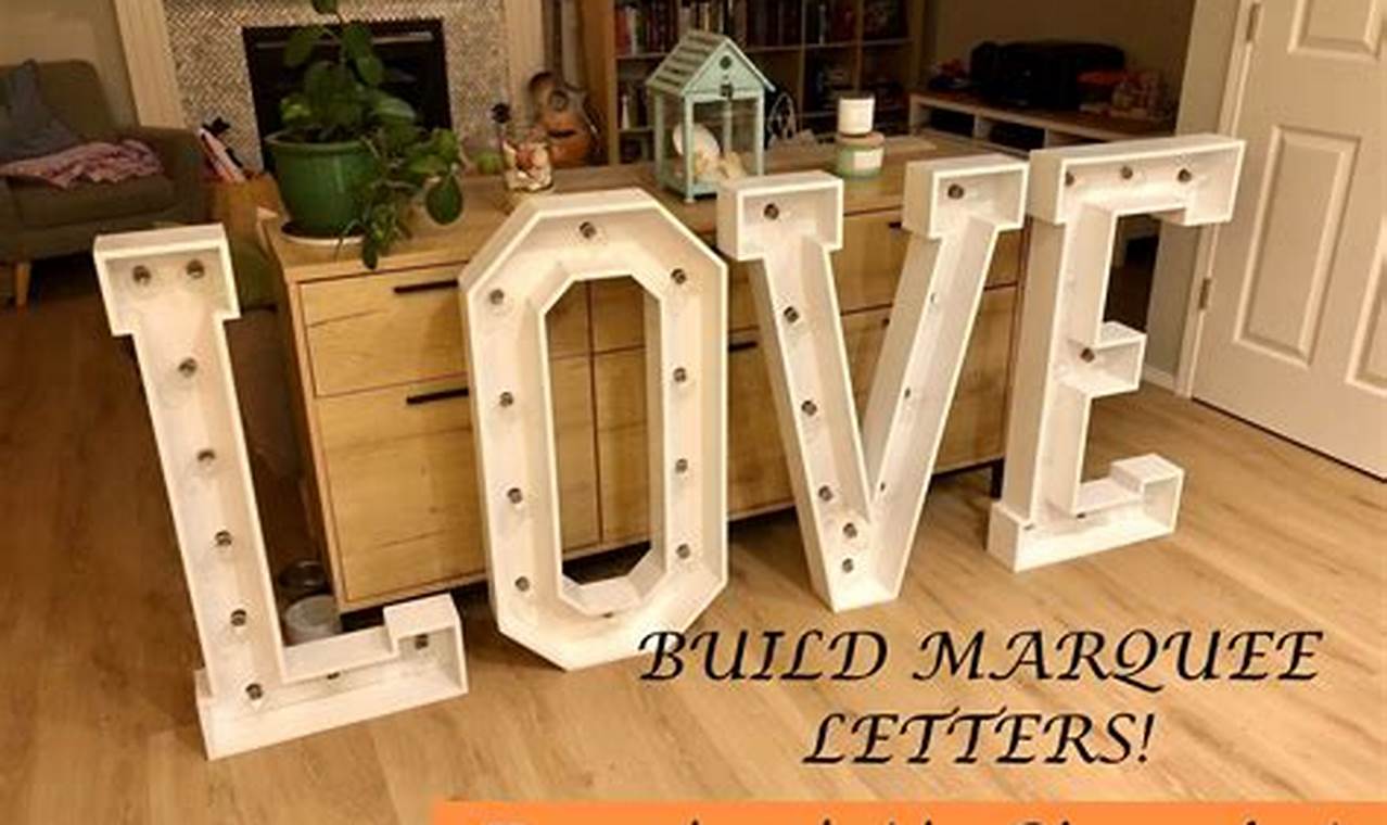 Easy DIY Marquee Letters: Light Up Your Life! | The DIY Hub: Creative Crafts, Repairs & Life Hacks
