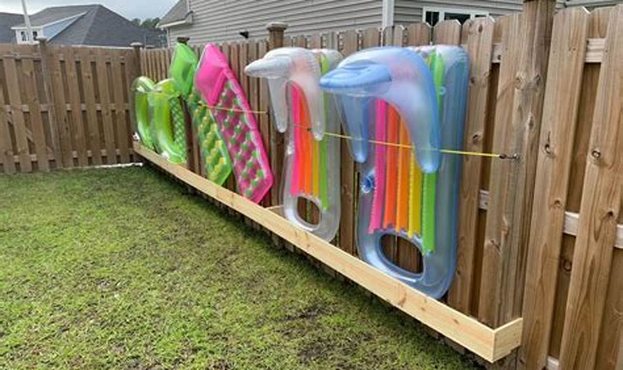 Clever DIY Pool Float Storage Ideas for a Tidy Poolside
