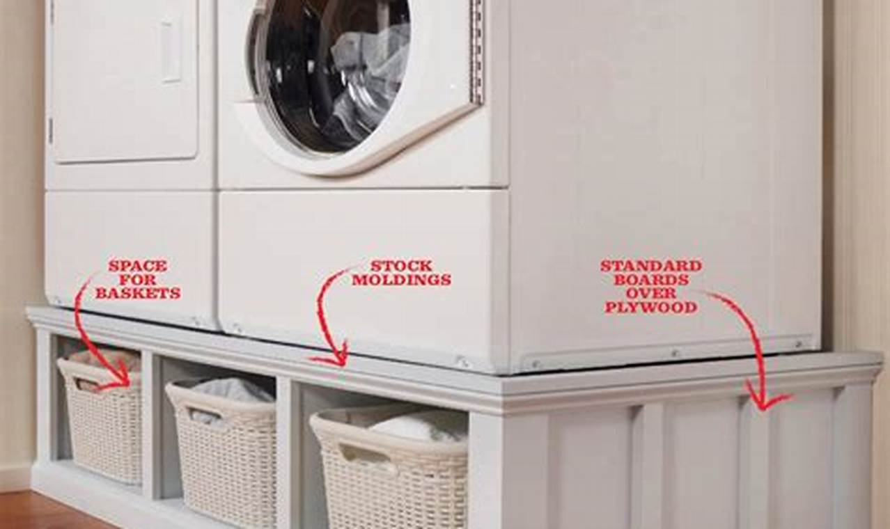 Build a Better Laundry: DIY Washer Dryer Pedestal Plans & More | The DIY Hub: Creative Crafts, Repairs & Life Hacks