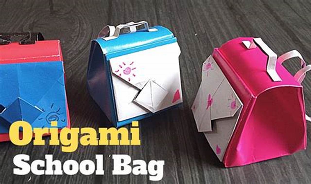 Easy DIY Origami Backpack: Foldable Fun! | The DIY Hub: Creative Crafts, Repairs & Life Hacks
