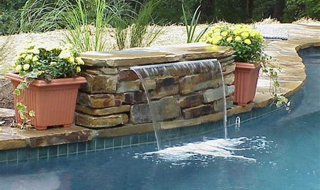 DIY Pool Waterfall Ideas: Create Your Backyard Oasis