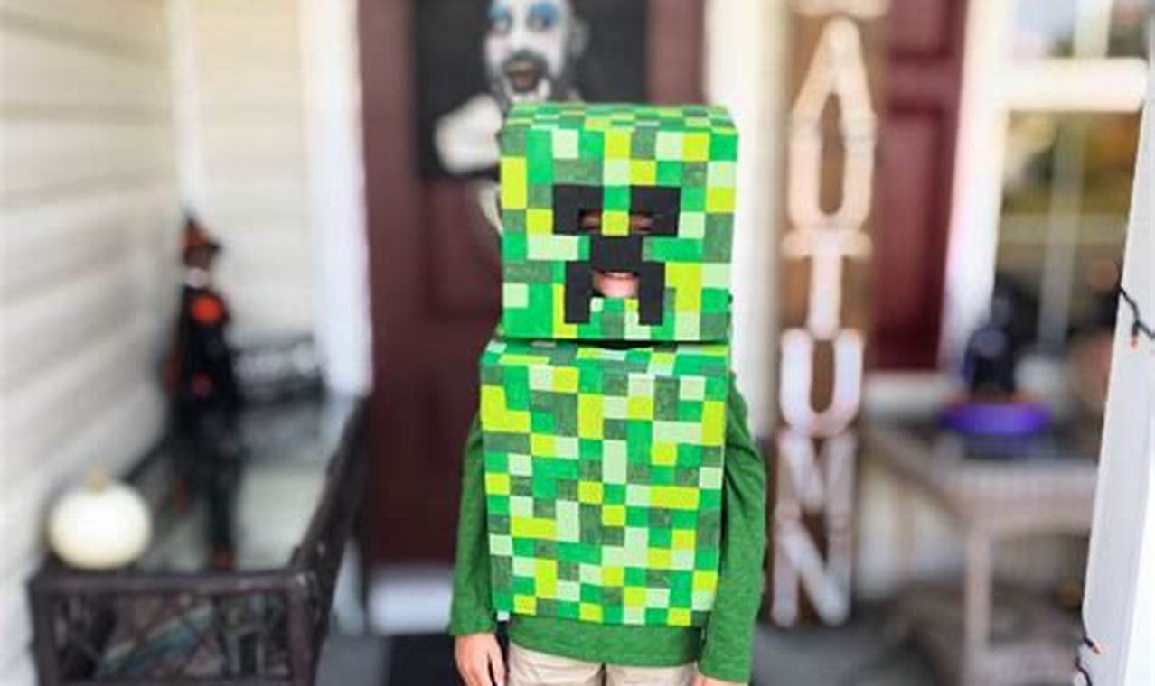 Easy Creeper Costume DIY: Minecraft Fun! | The DIY Hub: Creative Crafts, Repairs & Life Hacks