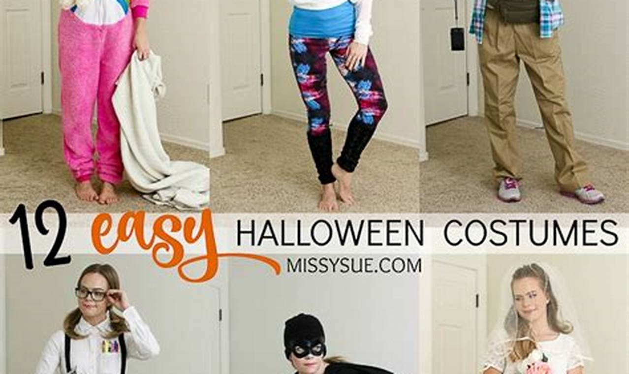 Easy Last Minute DIY Halloween Costumes Ideas - Quick & Fun! | The DIY Hub: Creative Crafts, Repairs & Life Hacks