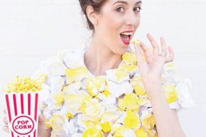 Diy Popcorn Costume | The DIY Hub: Creative Crafts, Repairs & Life Hacks