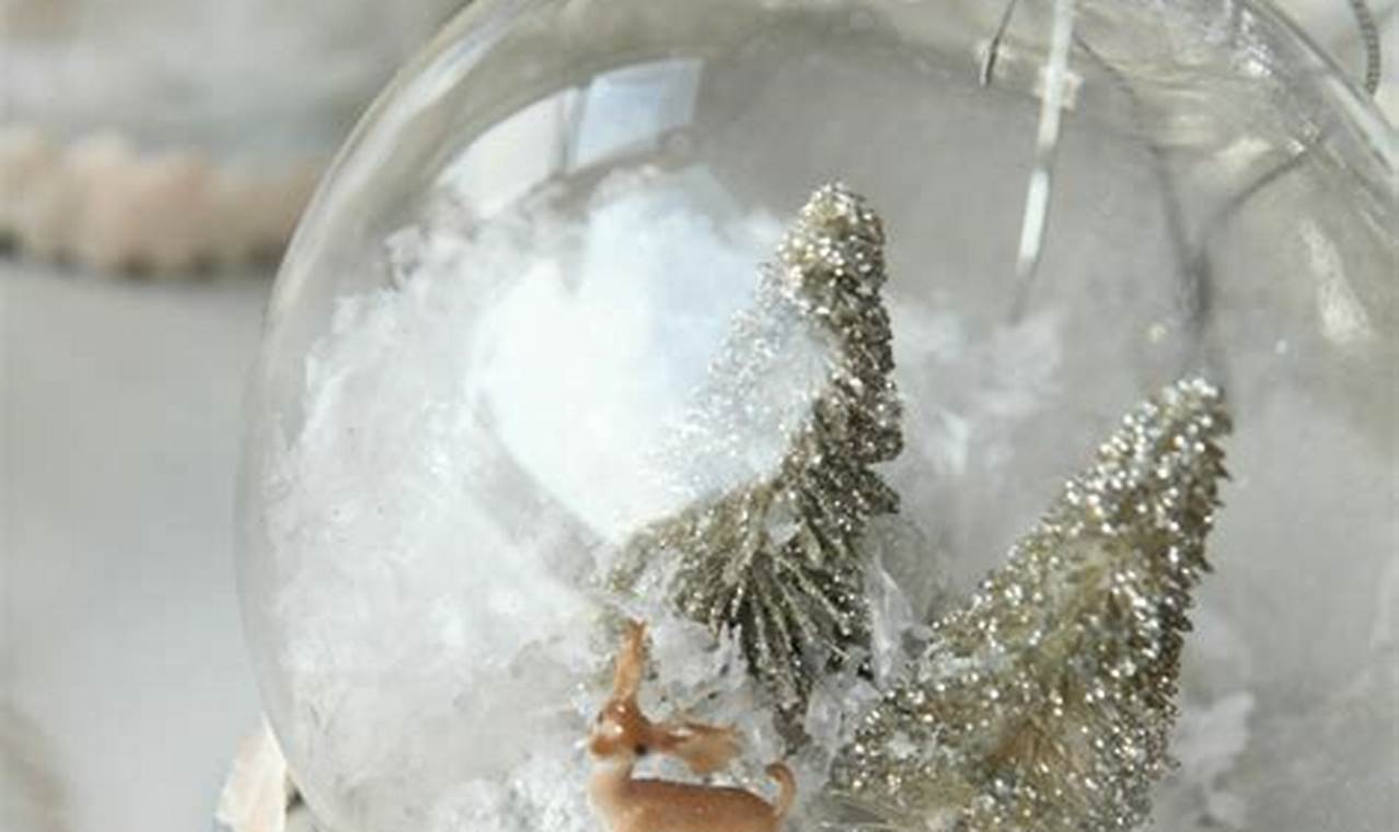 Make Your Own: DIY Snow Globe Christmas Ornaments!
